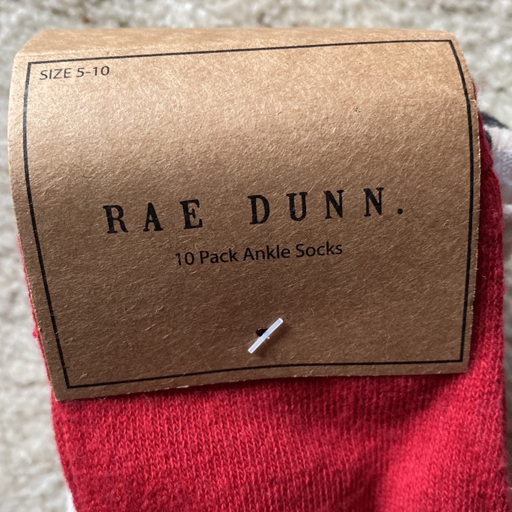 NEW Rae Dunn 10 pack ankle socks - Picture 5 of 5